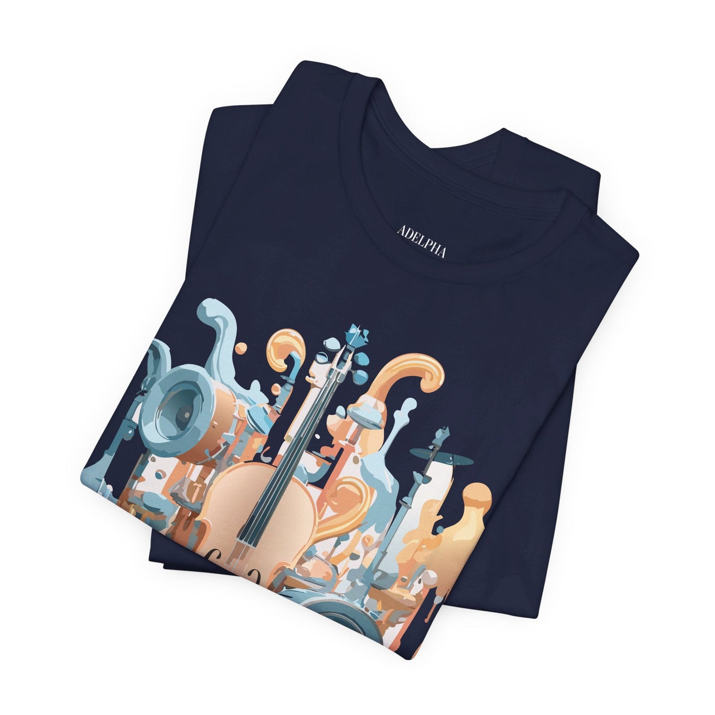Adelpha Music Graphic T Shirt Unisex Jersey Short Sleeve Vintage Inspired Art Tee