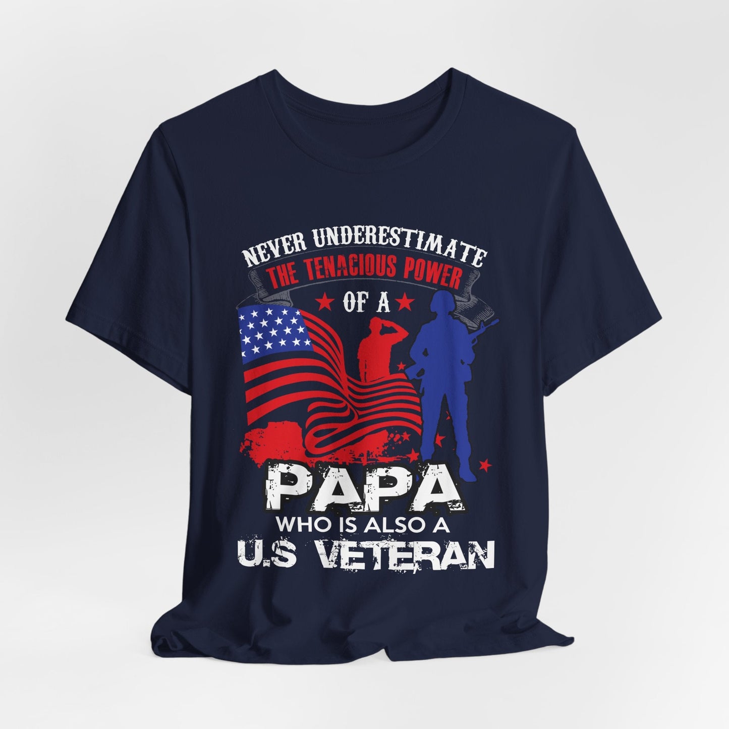 Army Veteran Patriotic Graphic Design Unisex Cotton T-Shirt v53