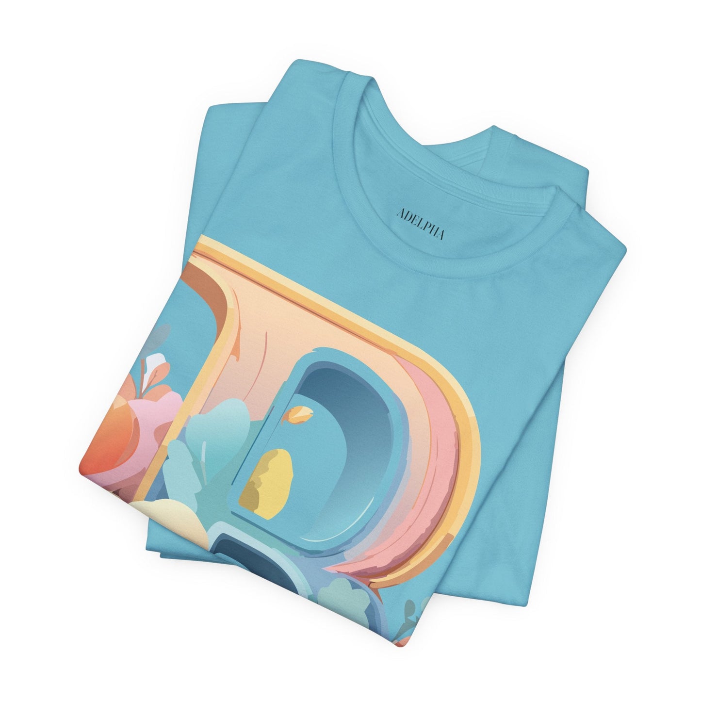 Letter B Graphic Tee Unisex Jersey Short Sleeve Shirt By Adelpha Vintage Artwork