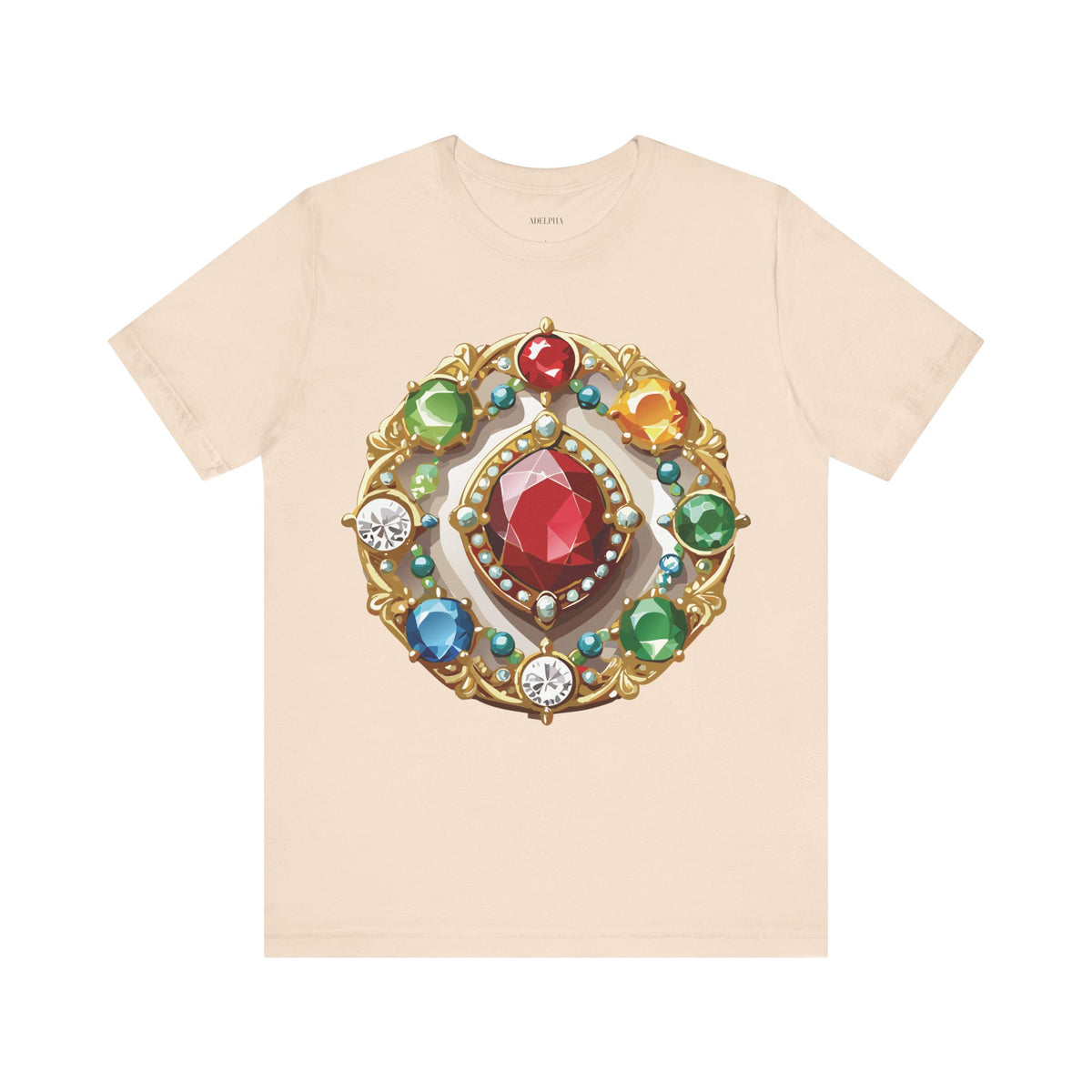 Jewelry Graphic Unisex Cotton Bella+Canvas Tee with Art Design n127