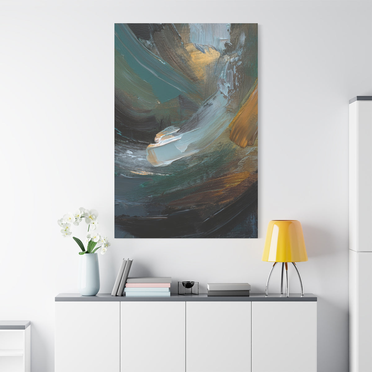 Abstract Oil Painting Print Canvas 20x24,20x30,24x30 24x32,24x36,30x40 32x48,36x48,40x60 Pine-Wood Inner Frame ABS-79