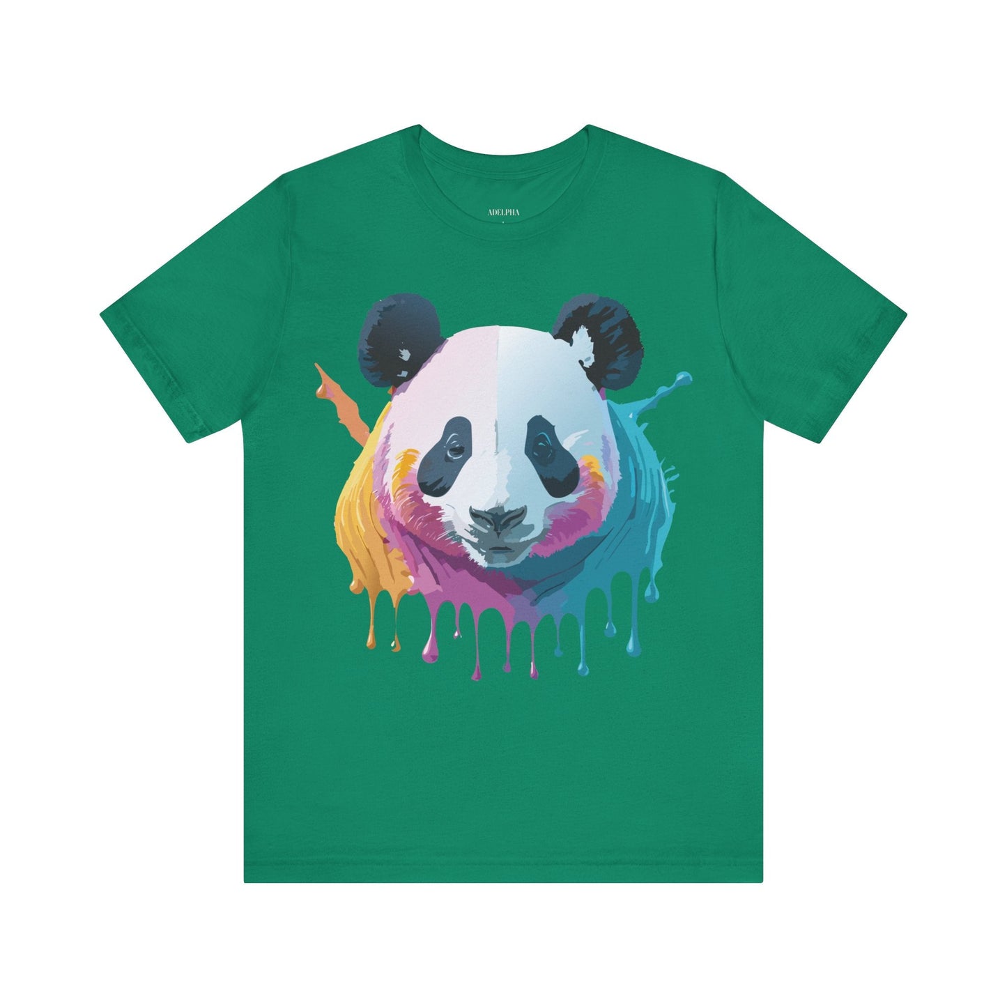 Adelpha Panda Graphic Tee Unisex Vintage Inspired Art Design Short Sleeve Shirt Edition