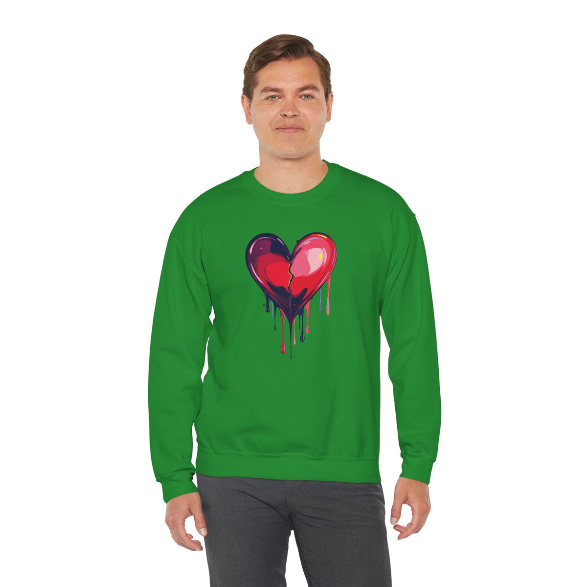 Big Red Heart Sweatshirt, Love Sweatshirt, Valentine's Day Sweatshirt, Heart Sweatshirt 118