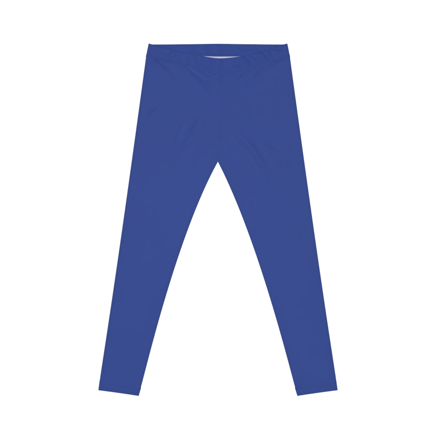 French Blue Color Women's Poly-Span Casual Leggings XS-2XL