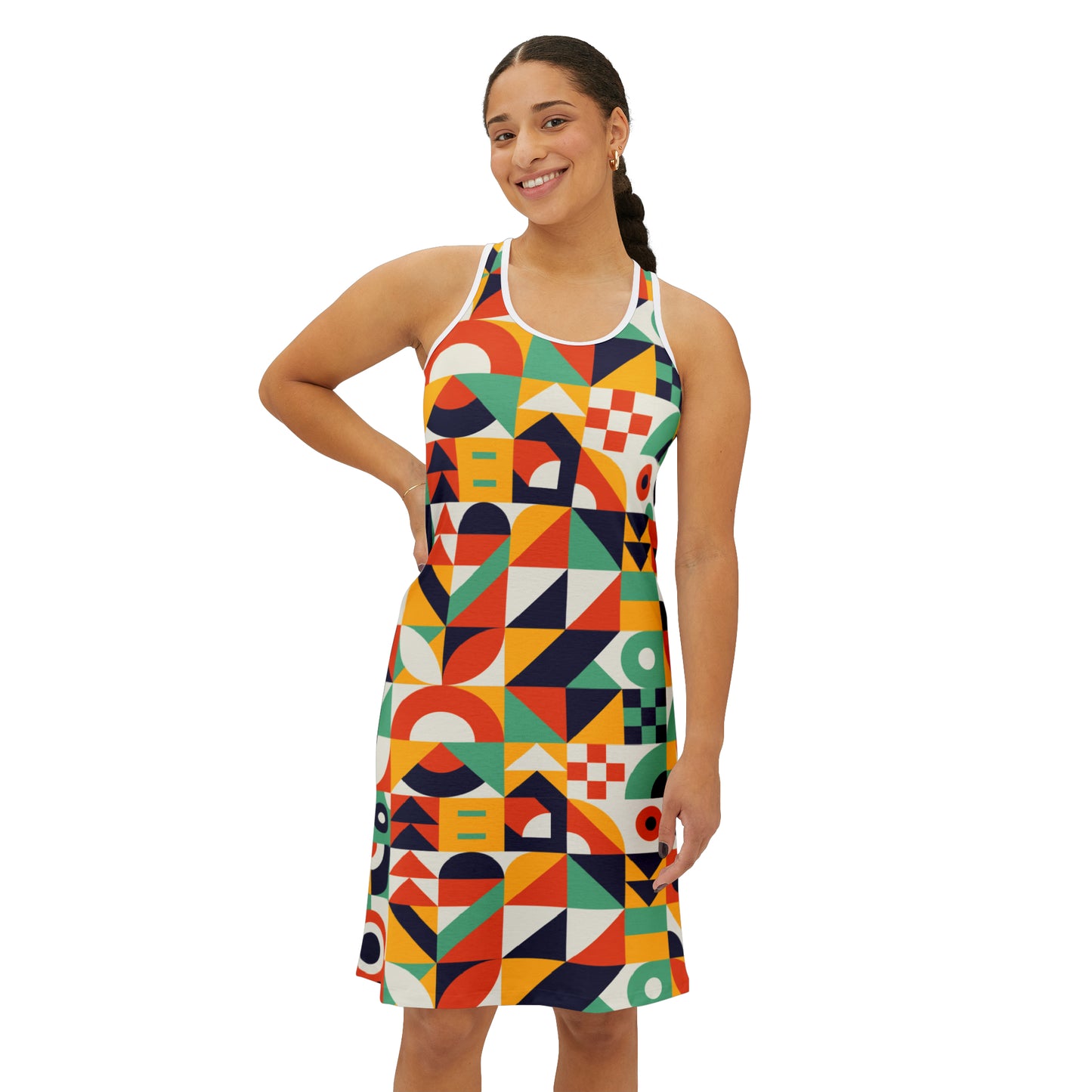 Vestido de verano con estampados abstractos