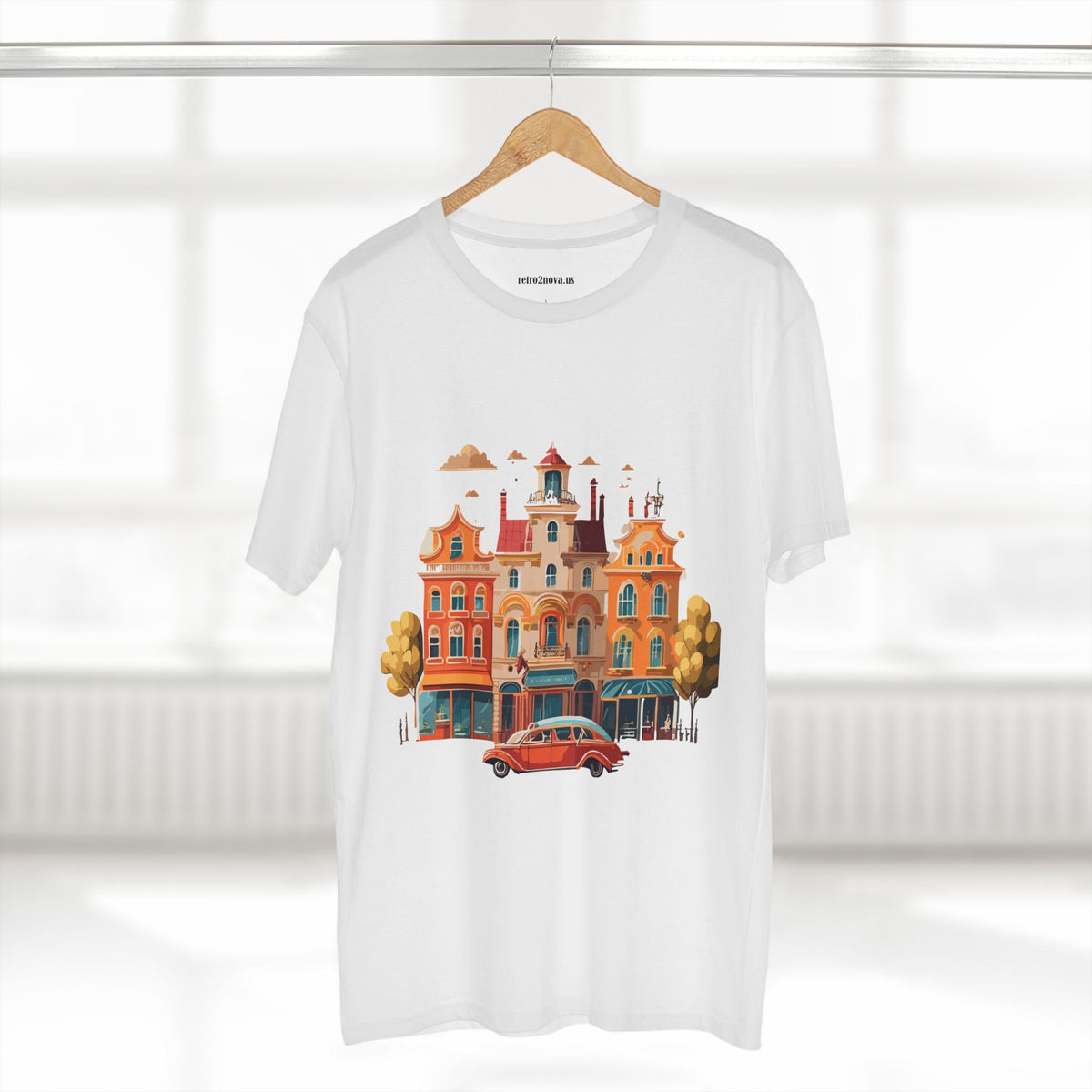 Retro Car Vintage Graphic Tee Staple Unisex 100 Cotton Tee Shirt - RC-22