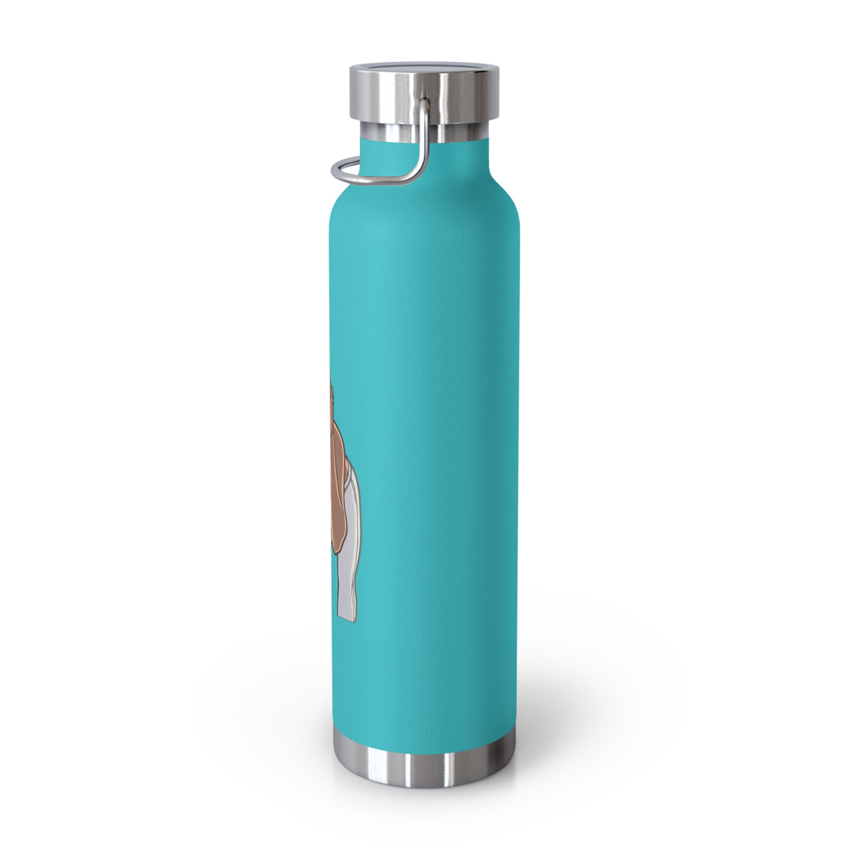22oz Copper Insulated Water Bottle with Cartoon Design - CV64