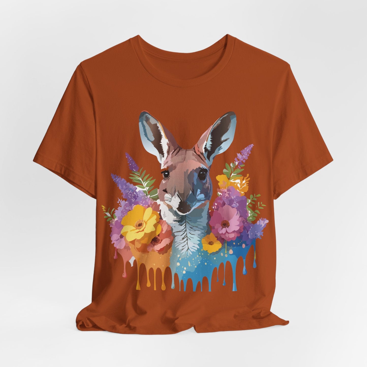 Kangaroo Graphic Tee Unisex Jersey Short Sleeve Adelpha Vintage Inspired Artwork Casual Wear