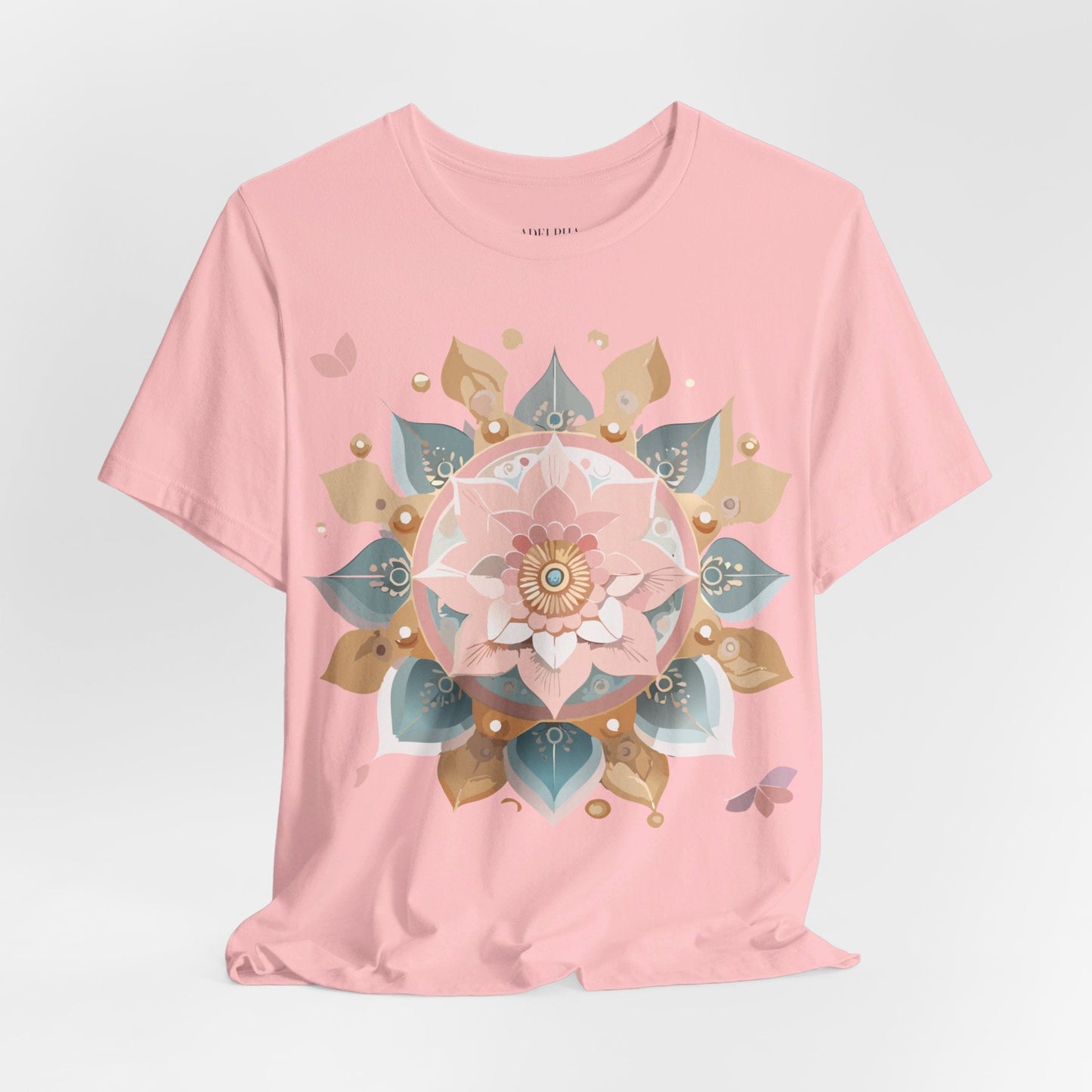 Mandala Shirt Unisex Graphic Tee By Adelpha With Vintage Inspired Artwork Short Sleeve Jersey