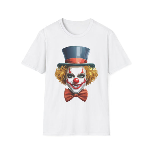 Clown Shirt T Shirt With Clown Funny Man Circus Shirt Scary Man Tee Unisex Gildan Softstyle 64000