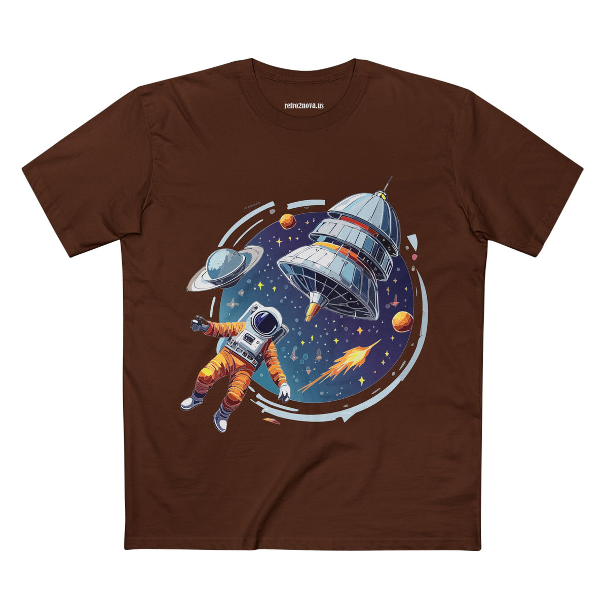 Cosmos Astronaut Graphic Tee Staple Unisex 100 Cotton Tee Shirt - CS-28