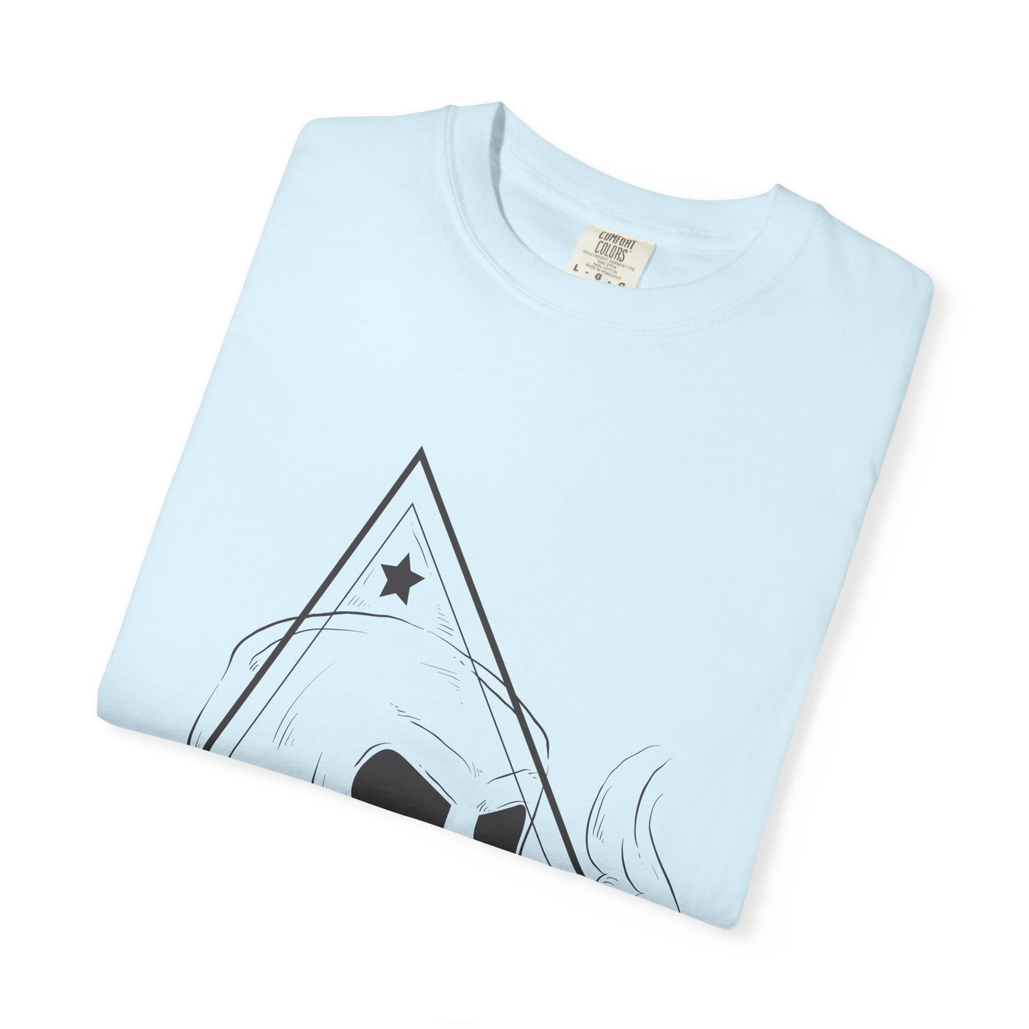 Unisex Cotton Short Sleeve T-Shirt with Skull Graphic Design