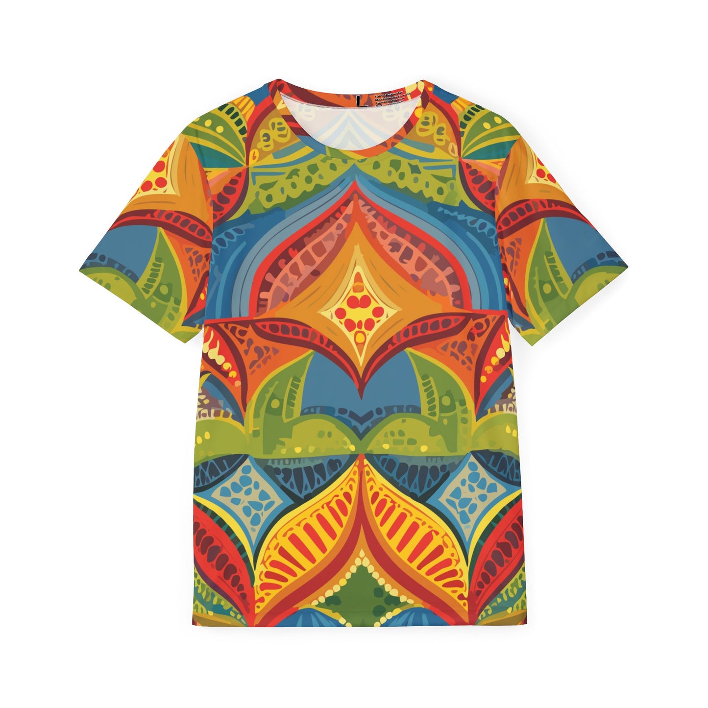 男女通用抽象圖案襯衫，抽像印花襯衫