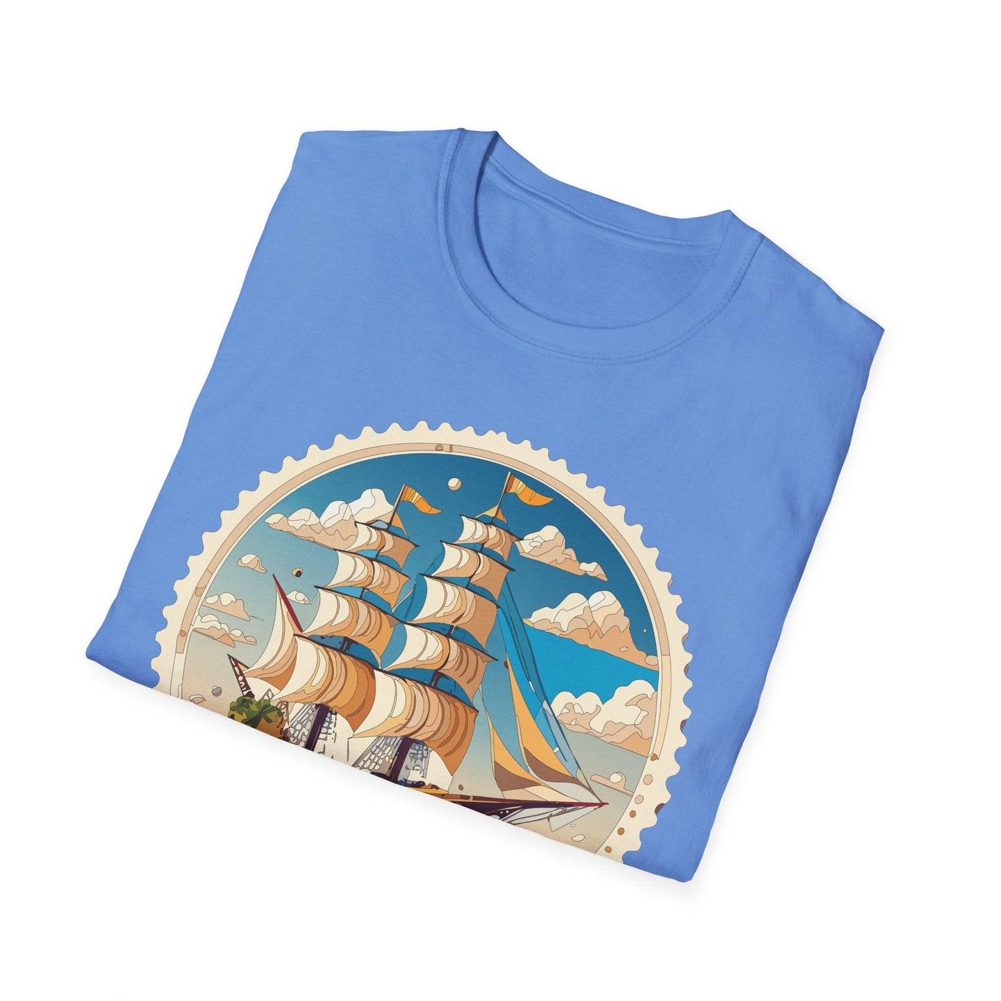 Nautical Ship Frigate Vessel T Shirts Unisex Tee Shirt Softstyle 64000 Ring Spun Cotton Comfort
