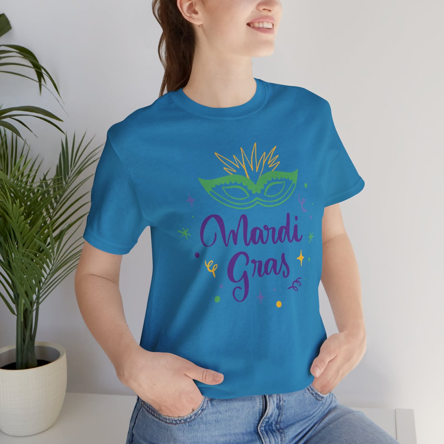 Tee-shirt en coton unisexe pour Mardi Gras