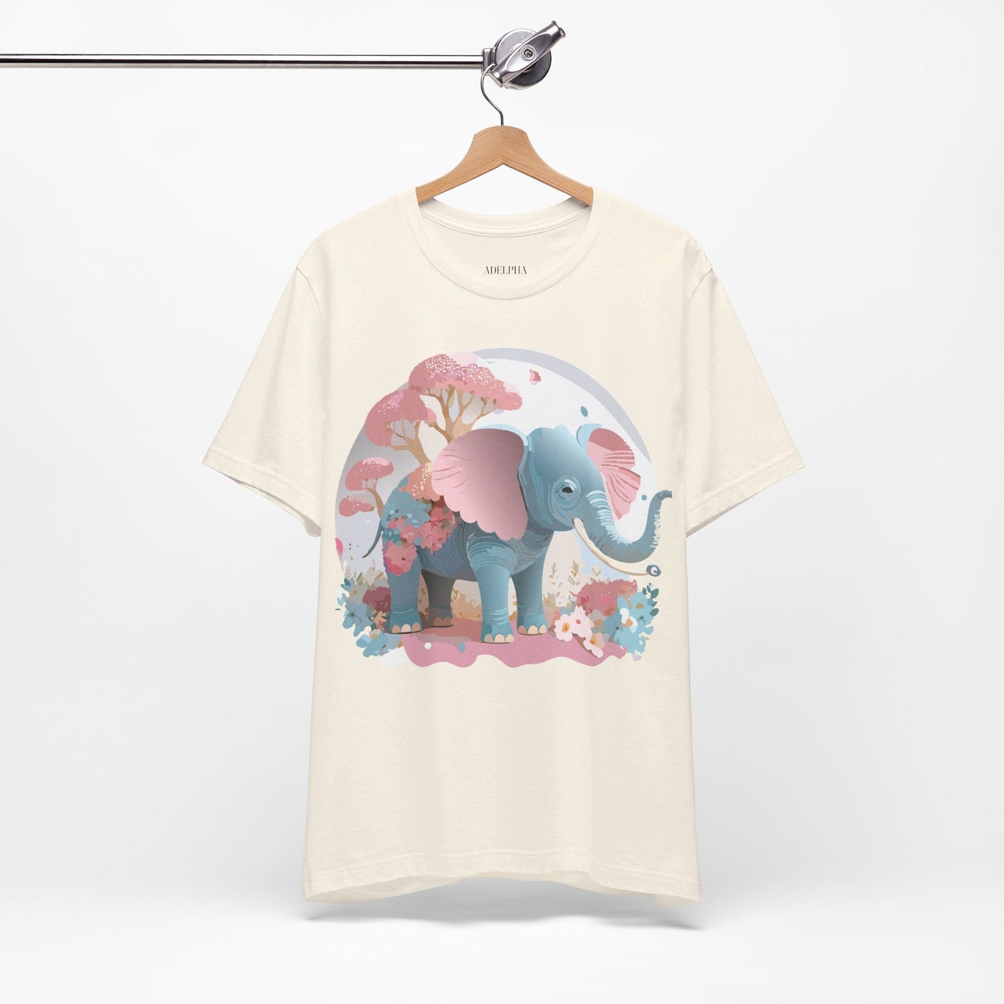 Elephant Graphic T Shirt Unisex By Adelpha Vintage Inspired Art Design Tee Premium Quality Cotton