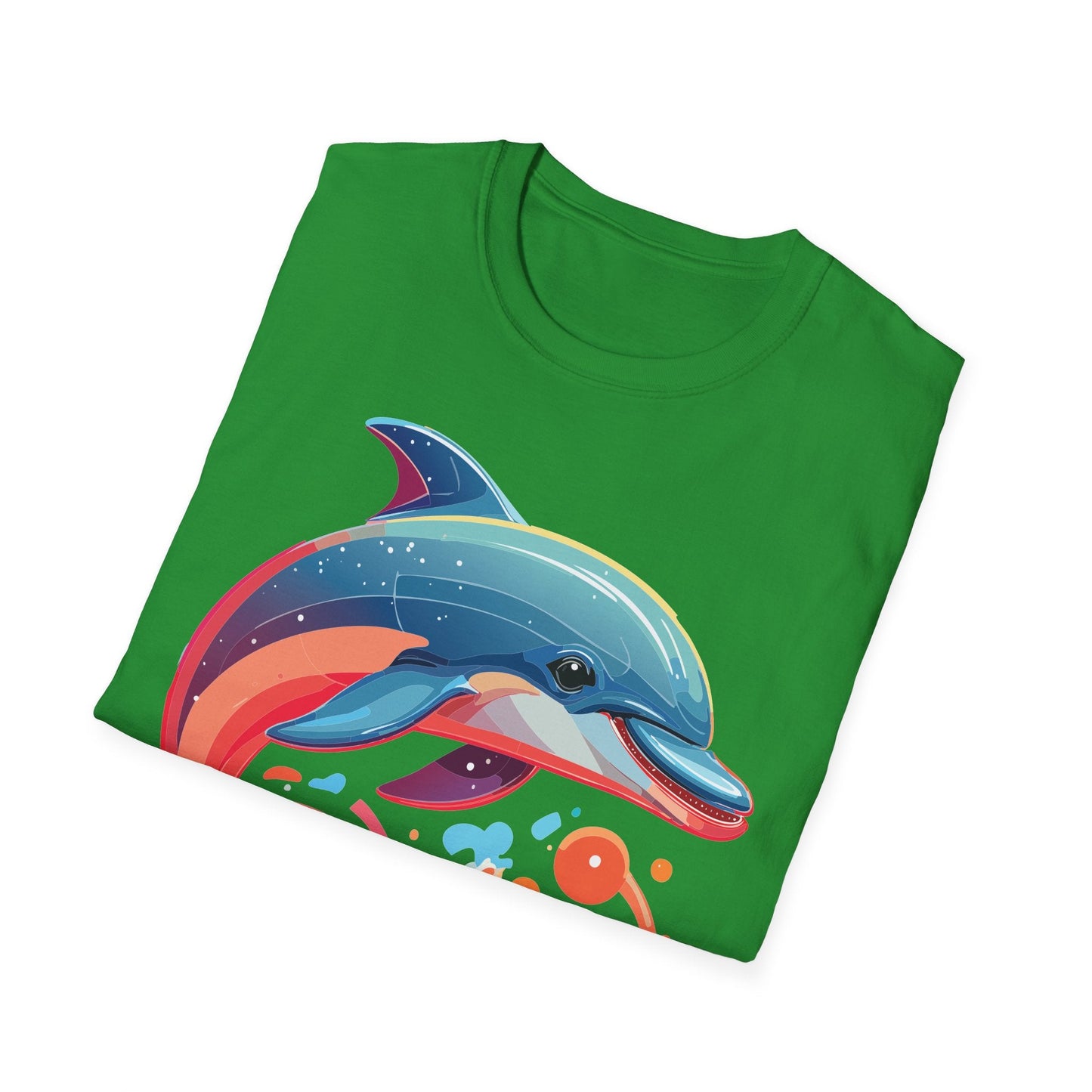 Gildan Softstyle Dolphin Shirt Unisex Short Sleeve Tee 100 Percent Ring Spun Cotton Comfortable Wear