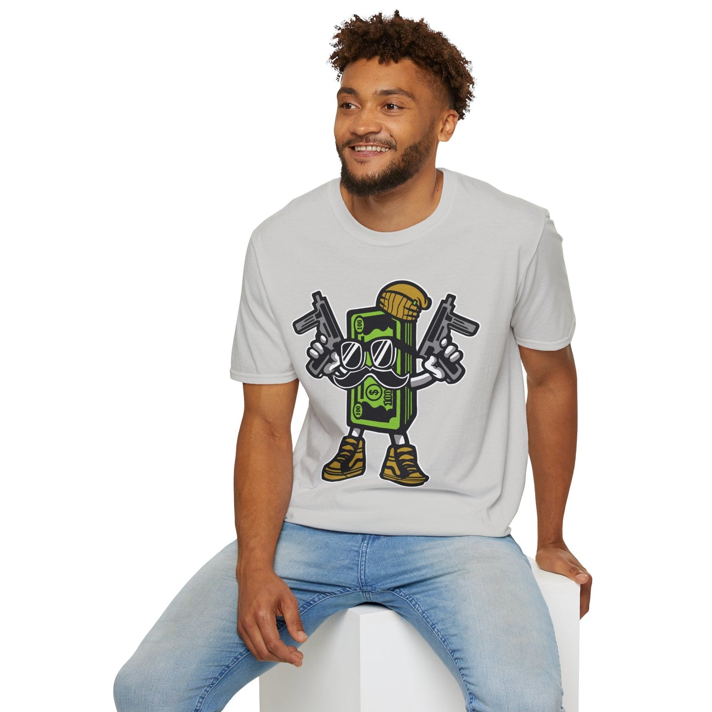 Cartoon T Shirt Animation Tee Funny Graphic Unisex Gildan Softstyle 64000 Cotton
