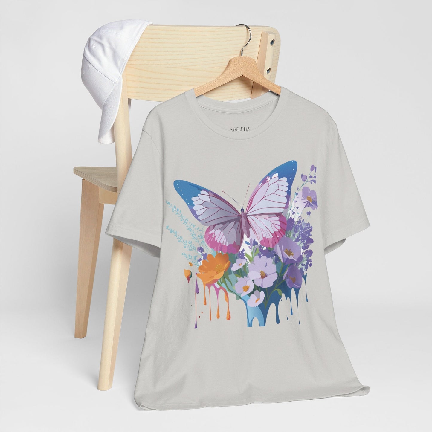 Unisex Butterfly Graphic Tee Adelpha Art Design Vintage Inspired Jersey Tee