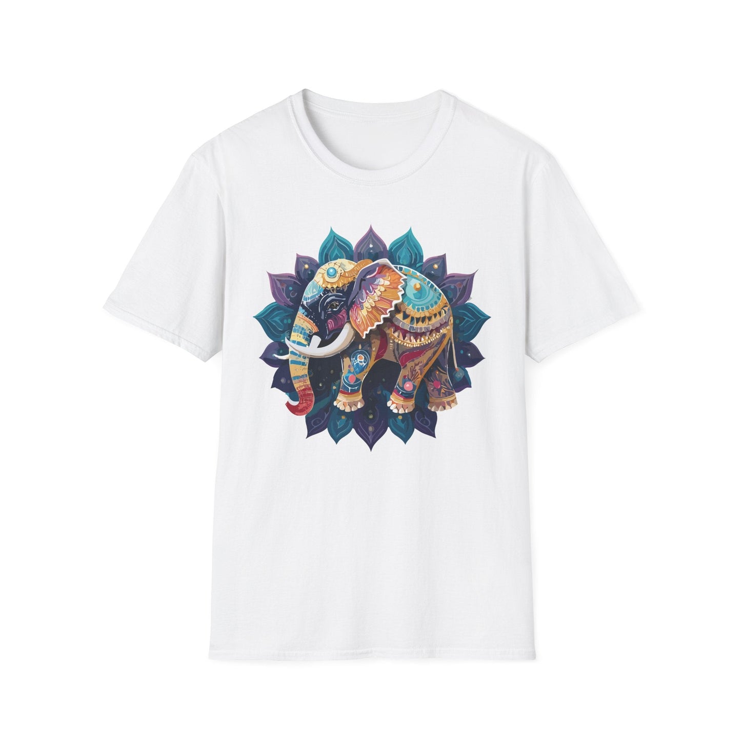 Elephant T Shirt Unisex Softstyle Cotton Tee Gildan 64000 Comfortable Everyday Wear