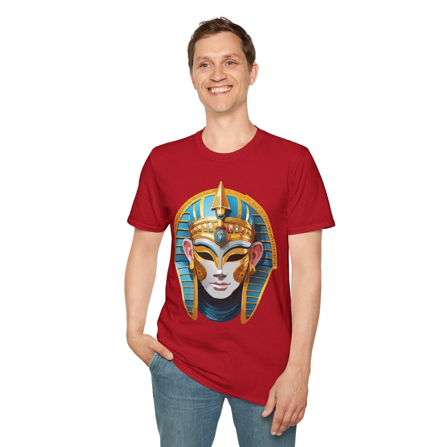 Mask Graphic Unisex Cotton Masquerade Design Artwork Tee 16