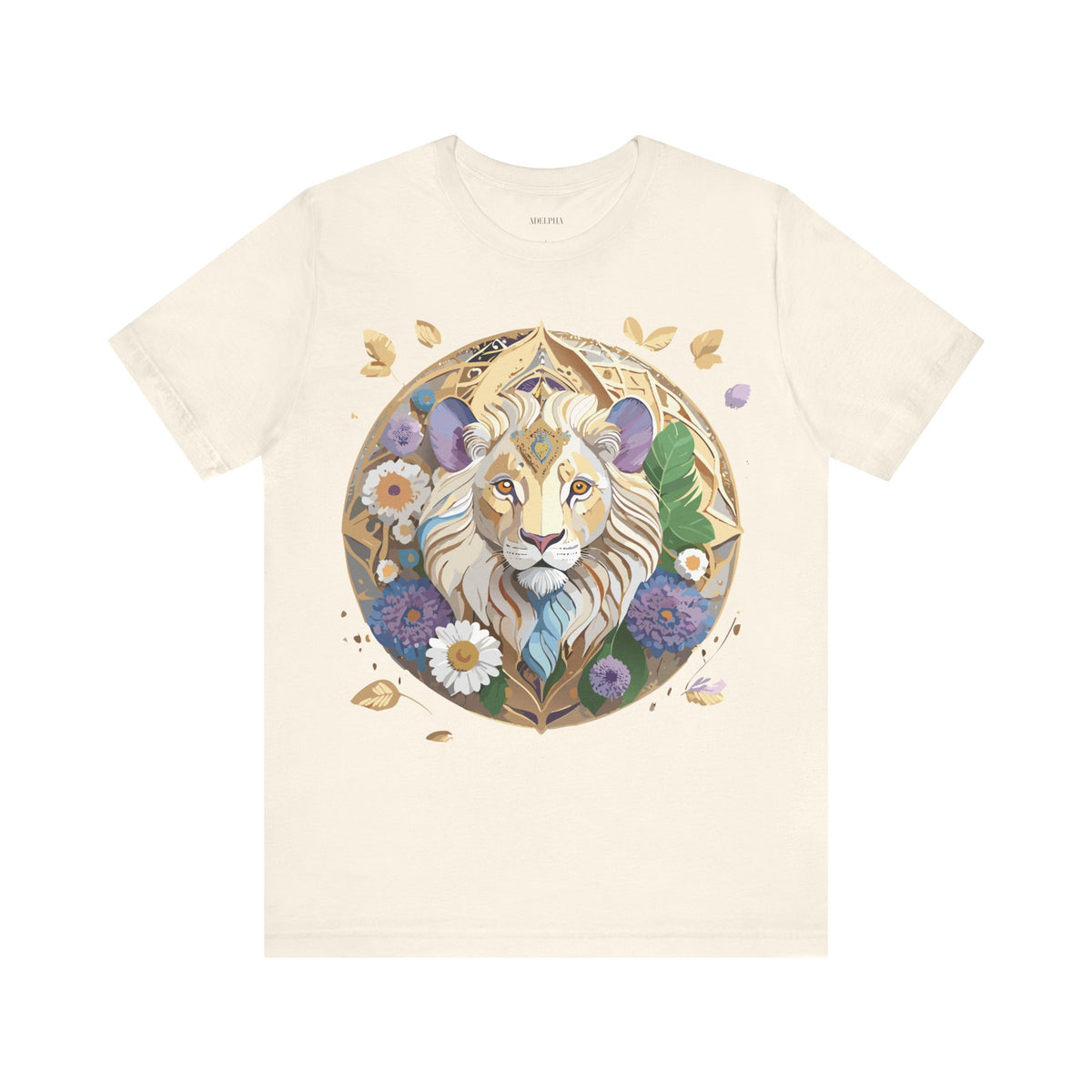 Medallion Graphic Unisex Cotton Bella+Canvas Tee with Art Design d38