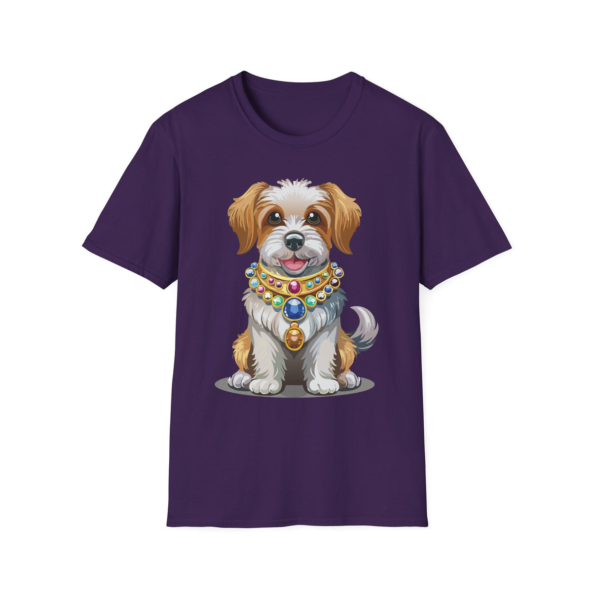 Cute Jeweled Puppy T-Shirt | Dog Portrait Tee