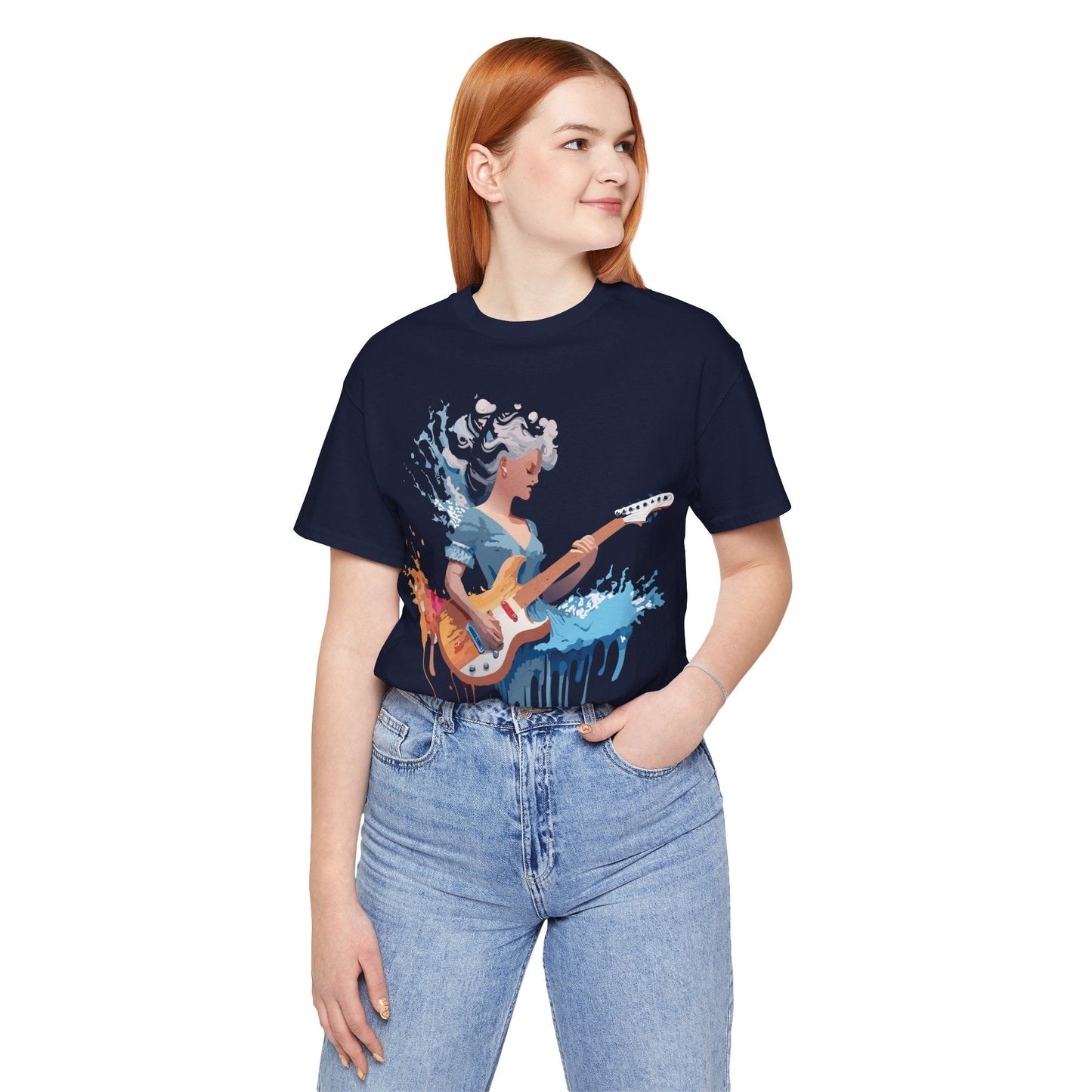 Music Graphic Unisex 100 Cotton Vintage Art with Musical Elements Tee 47