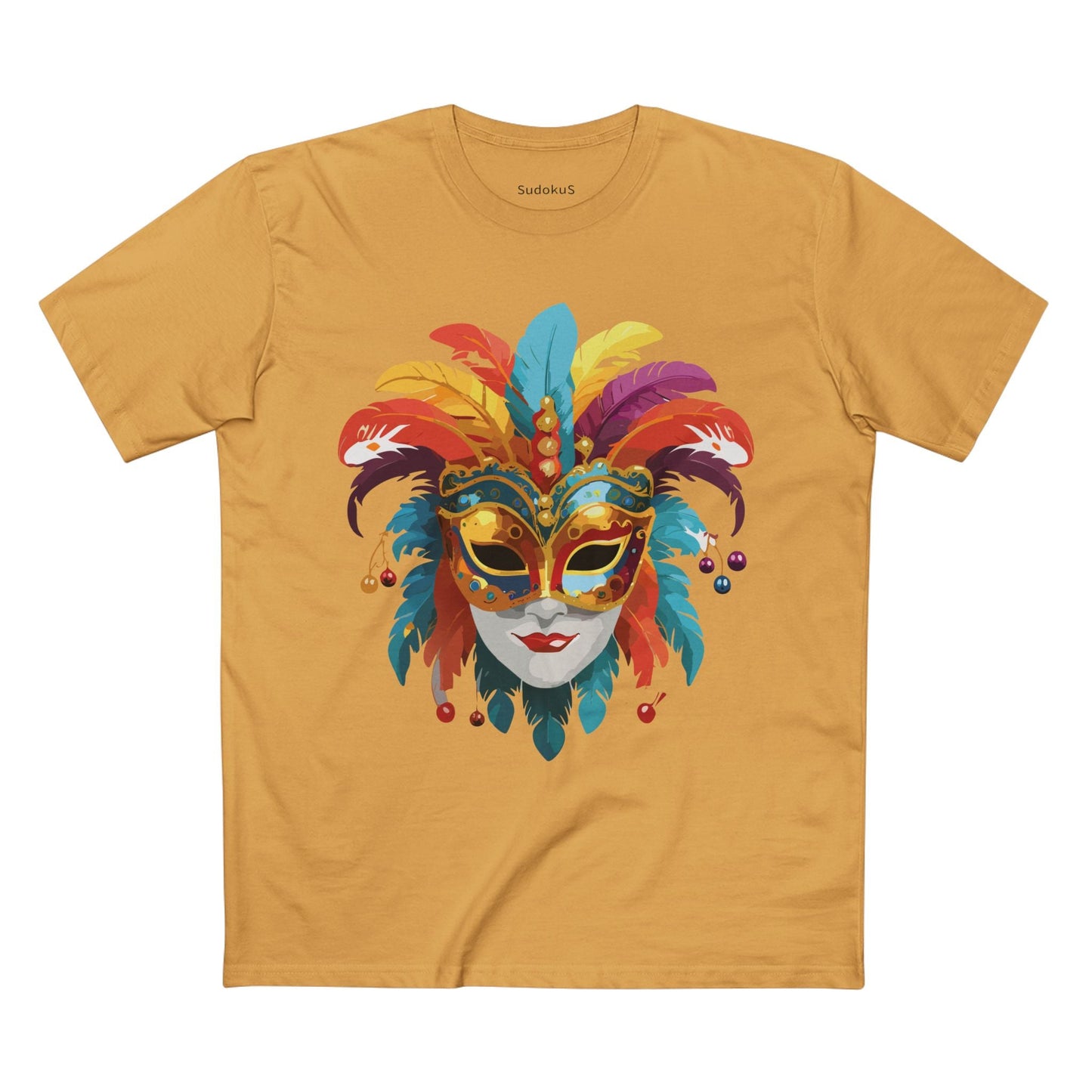 Mask Graphic Unisex 100 Cotton Staple Tee 10