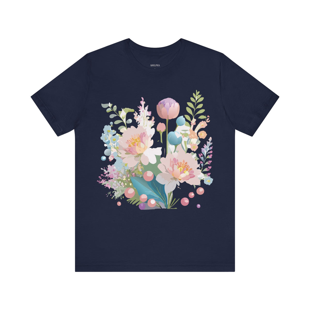 Floral Graphic Tee Shirt - Bella+Canvas Unisex 100 Cotton 24
