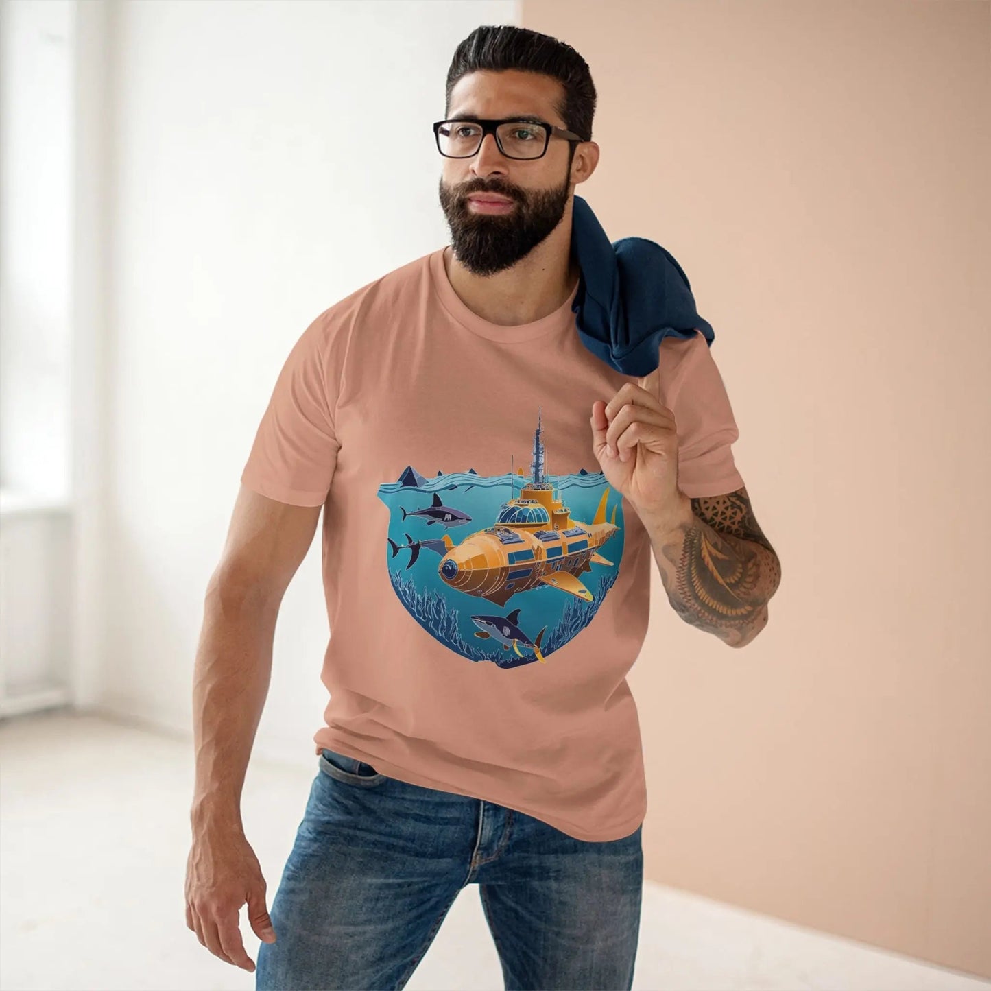 Ocean Coast Graphic Unisex 100 Cotton Staple Tee 16