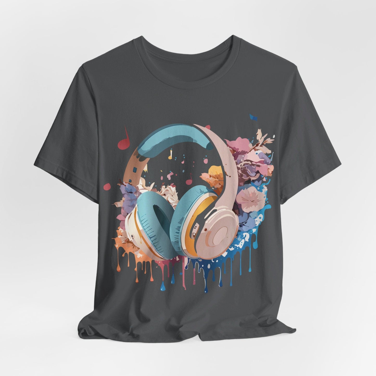 Music Graphic T Shirt Unisex Short Sleeve Tee Adelpha Vintage Inspired Art For Casual Everyday Wear