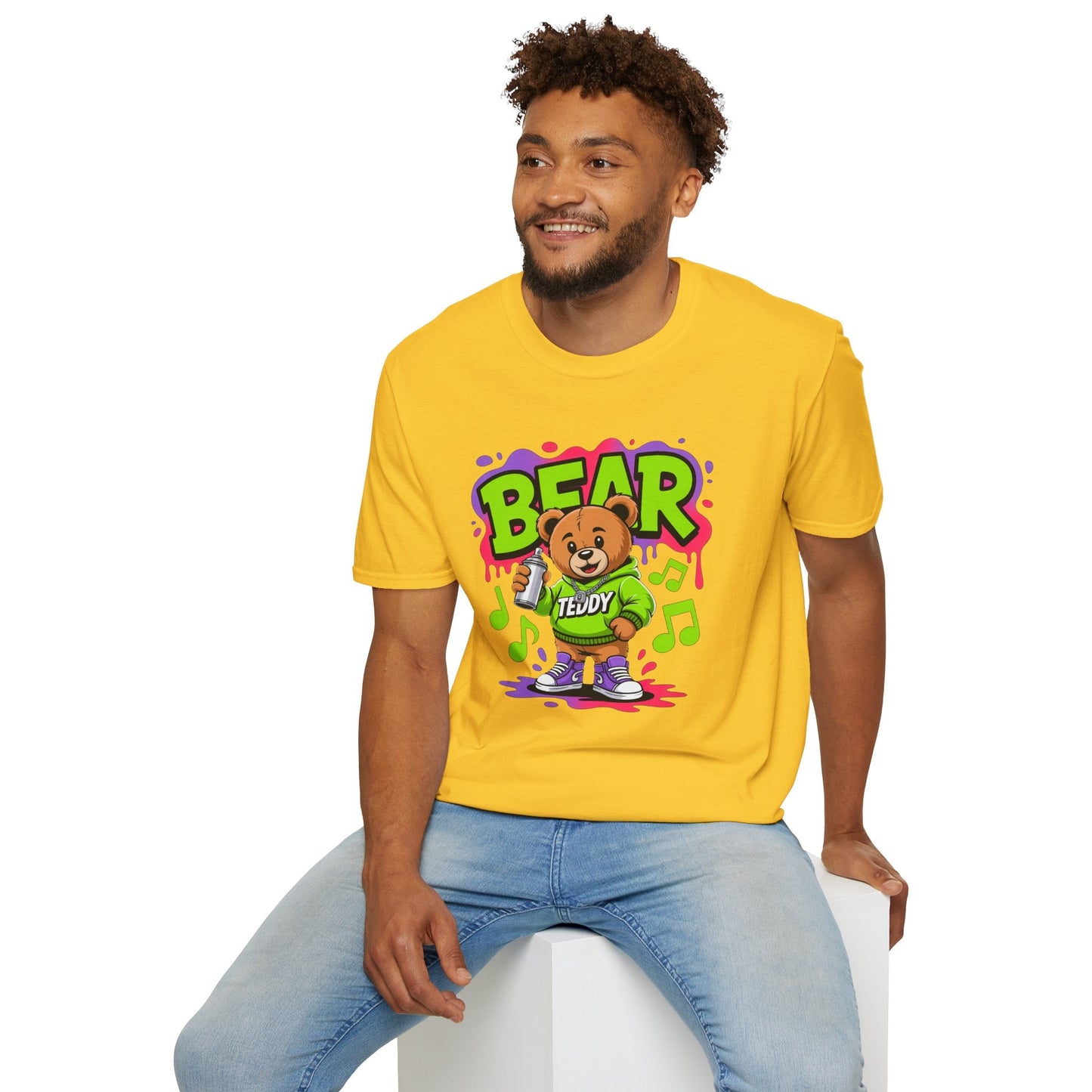 Funny Animal Cartoon T Shirt Unisex Softstyle Graphic Tee Gildan 64000 Animation Tee