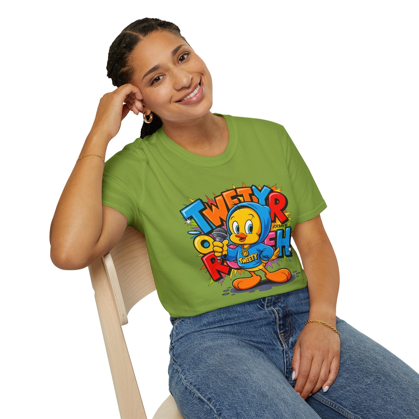 Cartoon T Shirt With Animation Funny Animals Tee Unisex Gildan Softstyle 64000 Pro