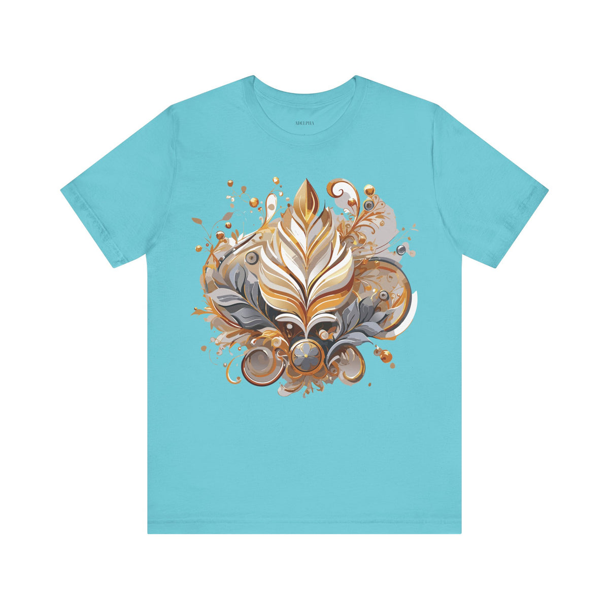 Jewelry Graphic Unisex Cotton Bella+Canvas Tee with Gemstones Art Design m33
