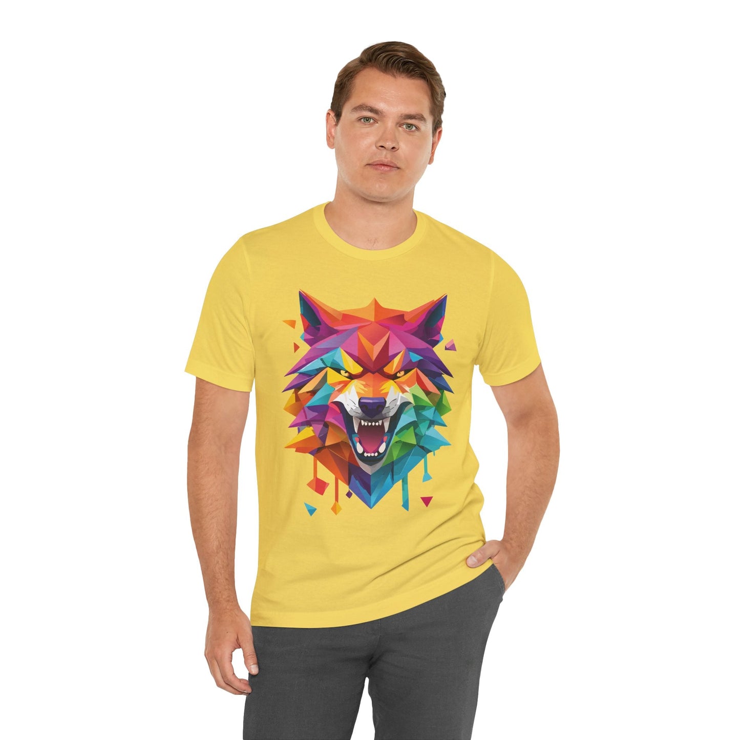 Unisex Animal Shirt With Art Design And Wild Animals Print Tee Short Sleeve Premium