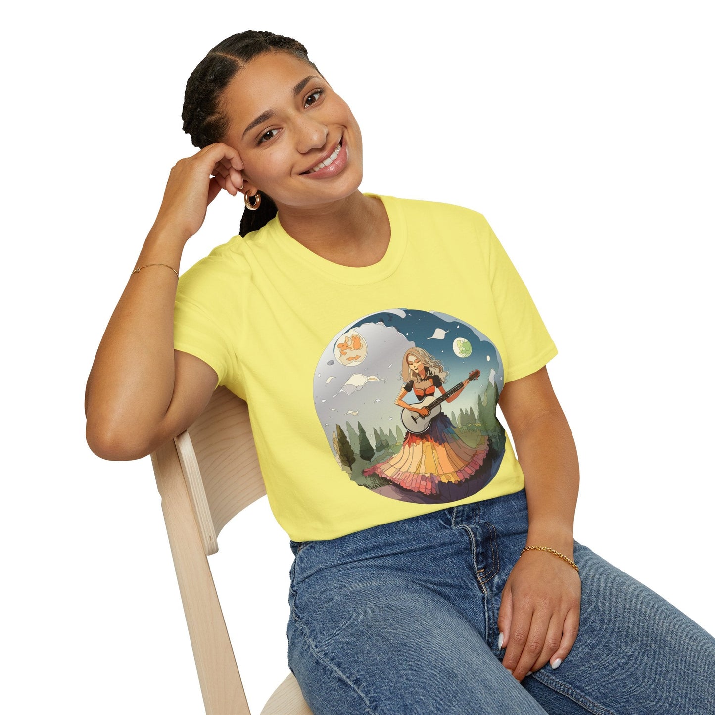 Womens Graphic T Shirts Art Design Tee Softstyle 64000 Ring Spun Cotton Comfort Everyday