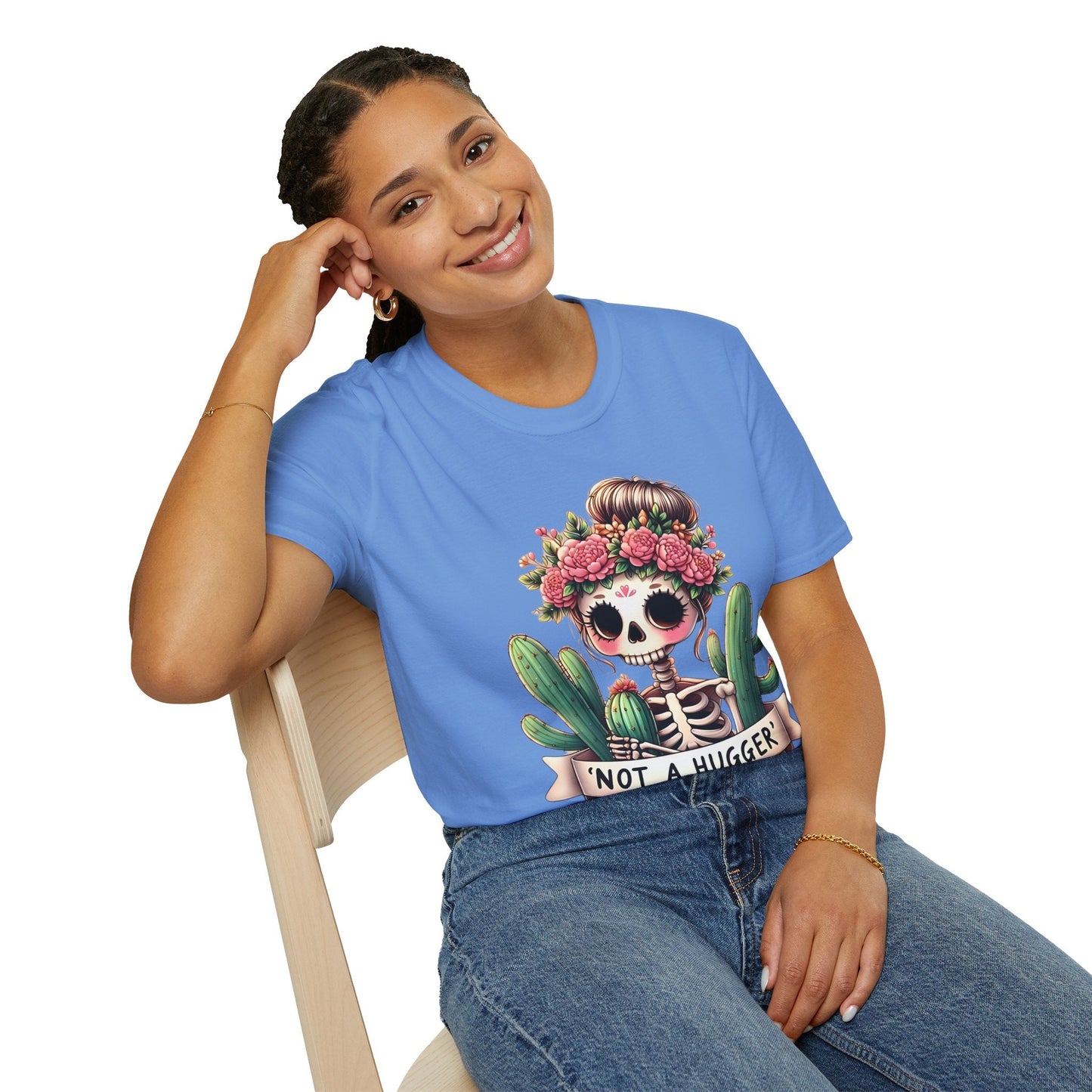 Skull Graphic Unisex Cotton T-shirt with Skeleton Artwork Design 15