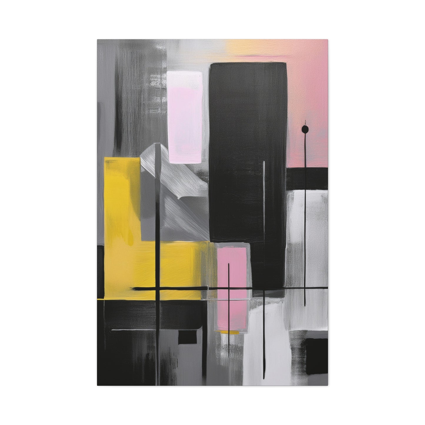 Abstract Geometric Painting Print Canvas 20x24,20x30,24x30 24x32,24x36,30x40 32x48,36x48,40x60 Pine-Wood Inner Frame ABS-39