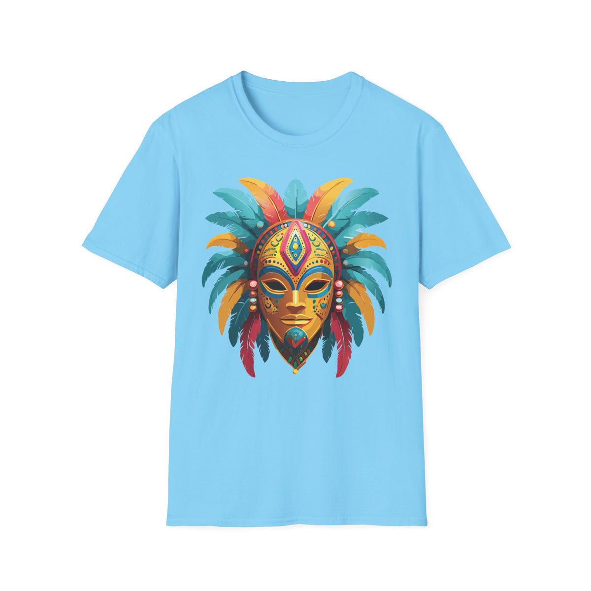 Mask Masquerade Carnival Graphic Tee Gildan Unisex 100 Cotton Tee Shirt h33