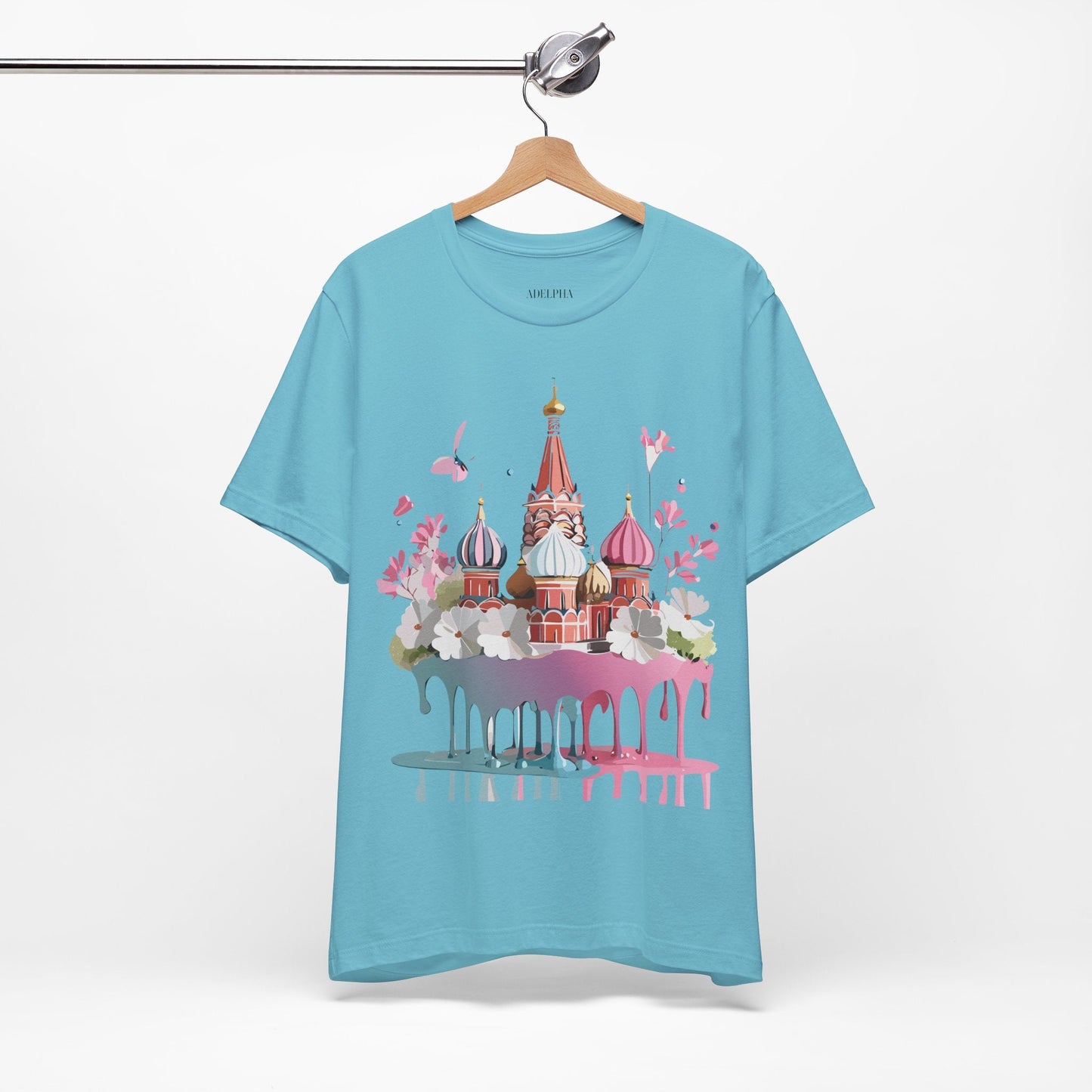 Premium Unisex Tourist Shirt Moscow Graphic Tee With Vintage Adelpha Artwork and Comfort