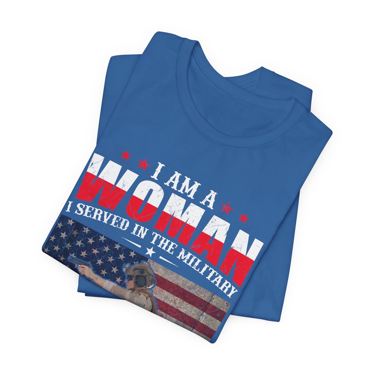Army Veteran Patriotic Graphic Design Unisex Cotton T-Shirt v27