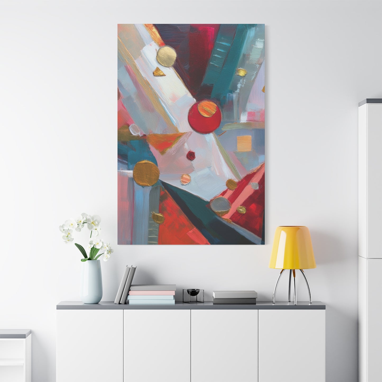 Abstract Oil Painting Print Canvas 20x24,20x30,24x30 24x32,24x36,30x40 32x48,36x48,40x60 Pine-Wood Inner Frame ABS-168