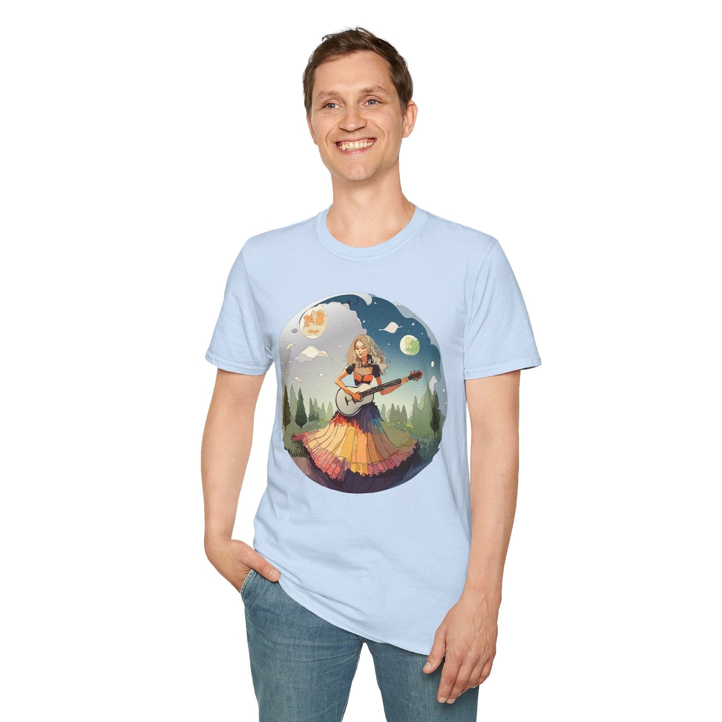 Womens Graphic T Shirts Art Design Tee Softstyle 64000 Ring Spun Cotton Comfort Everyday