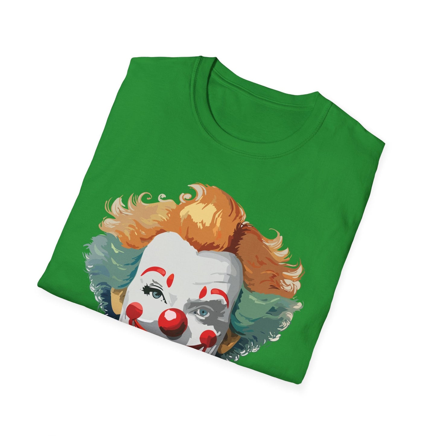 Unisex Short Sleeve Softstyle Clown T Shirt With Funny Man Circus Theme Tee Gildan 64000