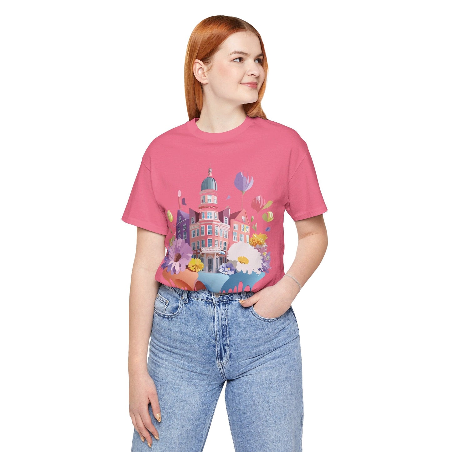 Unisex Graphic T Shirt With Adelpha Artwork Vintage Amsterdam Design Short Sleeve