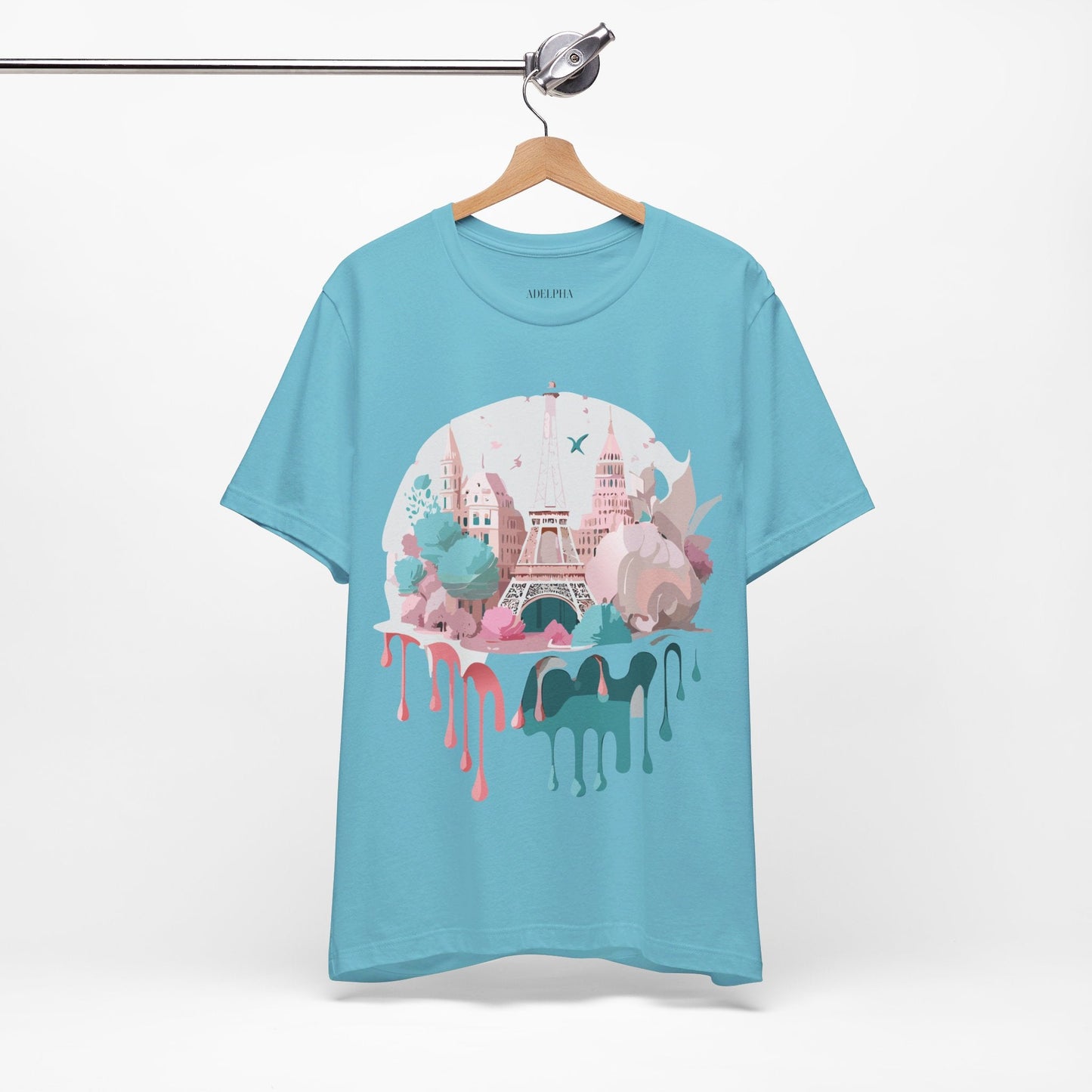 Paris Graphic Tee Unisex Premium Adelpha Art Design Vintage Inspired Short Sleeve Shirt