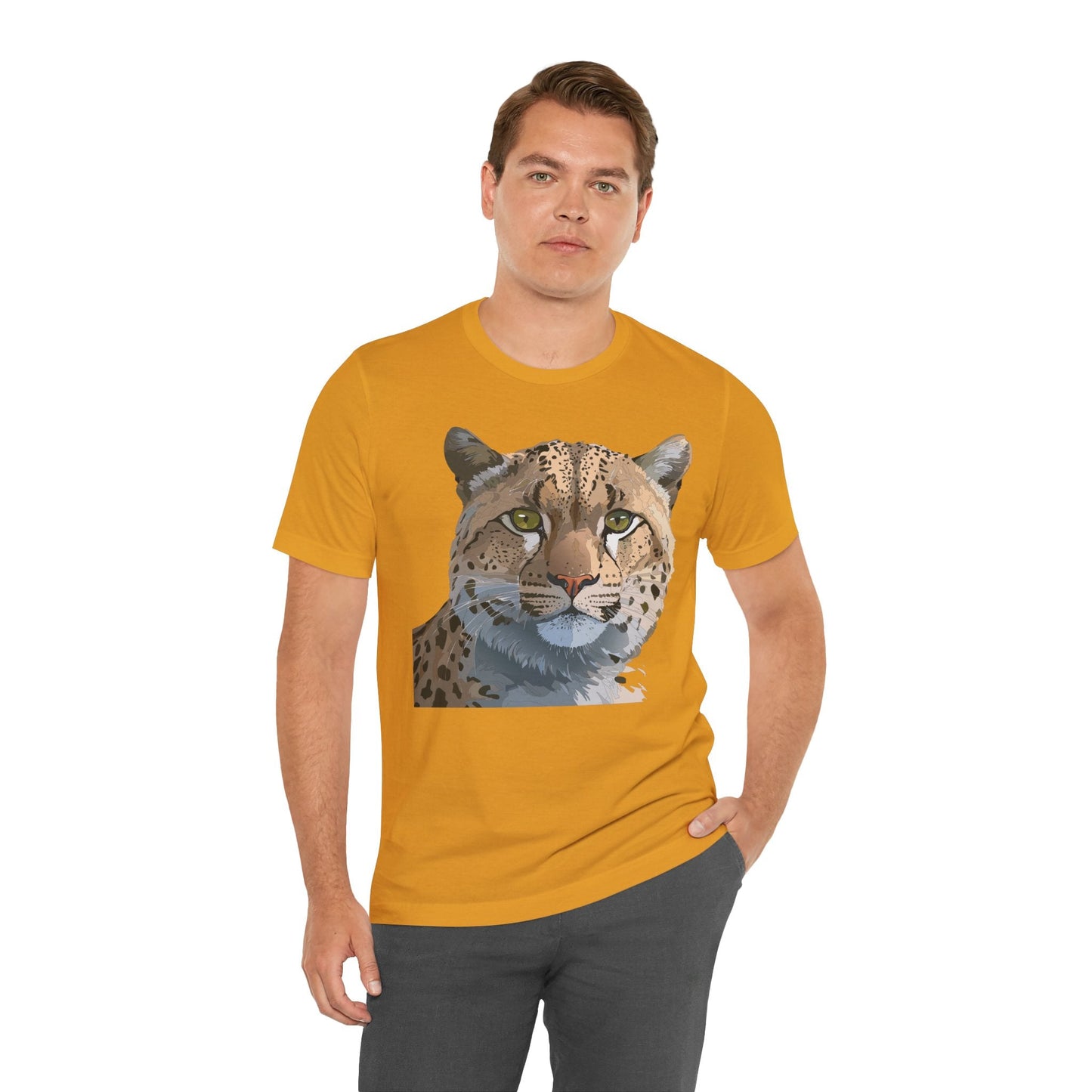 Unisex Animal Shirt With Animals Art Design Tee Short Sleeve Wildlife Print Tee Shirt