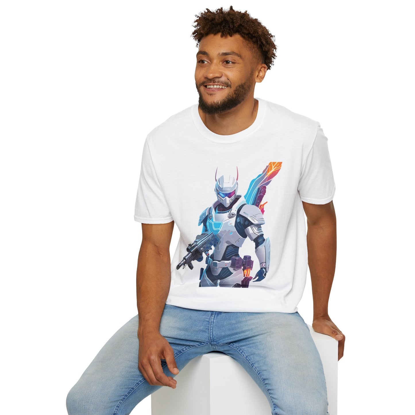 Robocop T Shirt Unisex Softstyle 64000 Graphic Tee 100 Percent Ring Spun Cotton Comfort