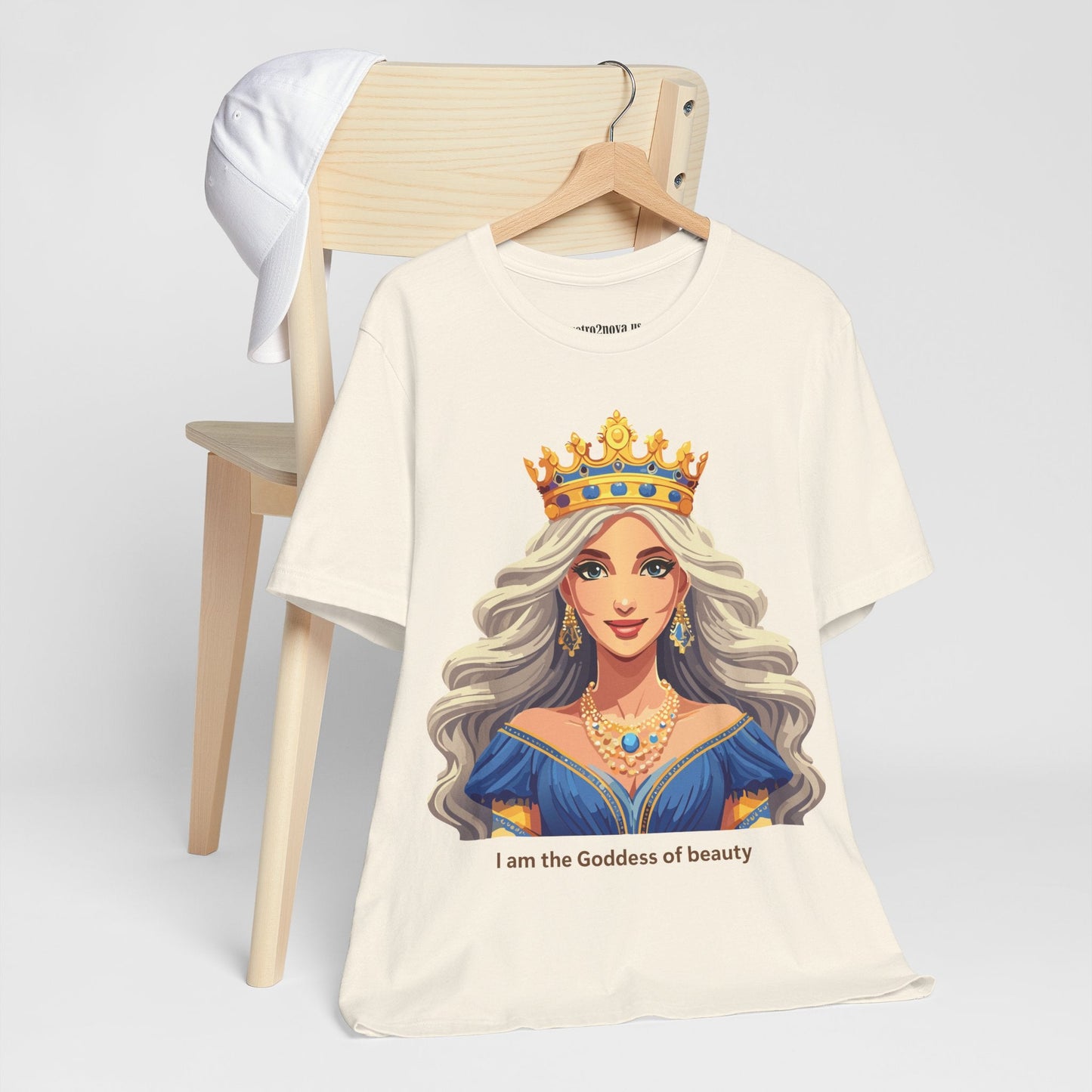 Goddess Shirt Unisex Graphic Tee Cotton Short Sleeve Vintage Inspired Original Art Retro2Nova